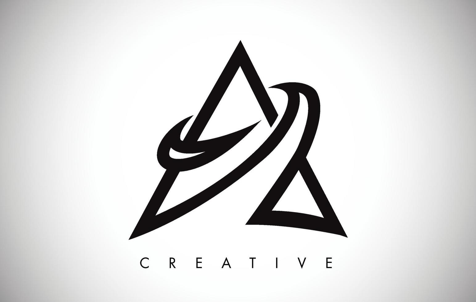 A Letter Modern Trendy Design Logo. Letter A Icon Logo with Modern Monogram vector