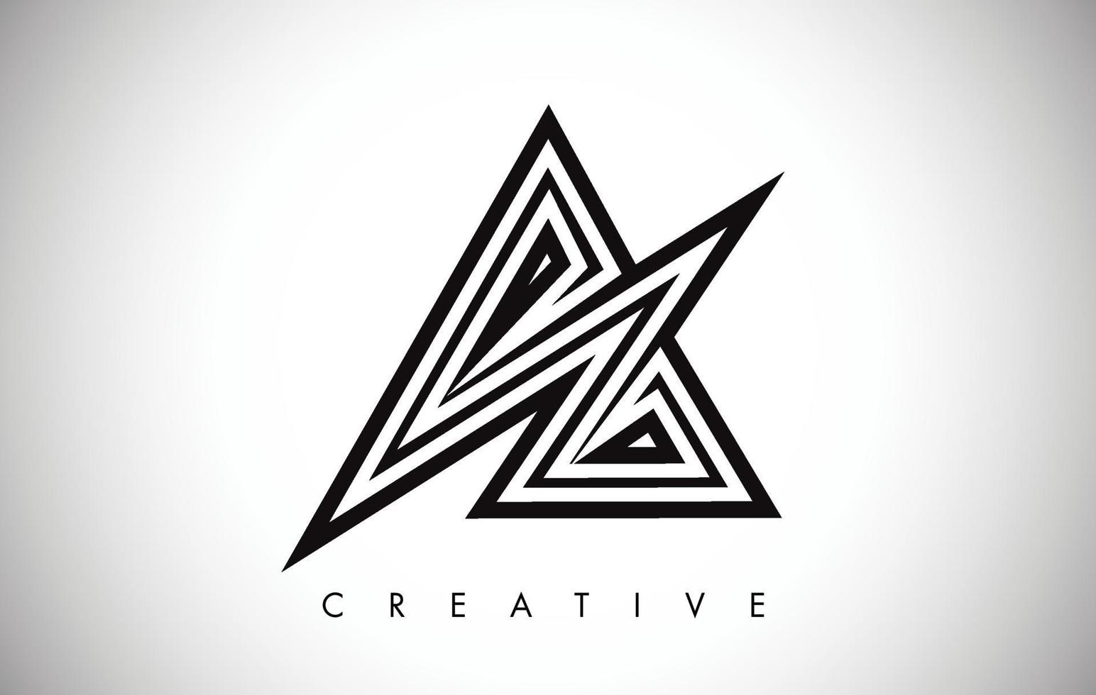 A Letter Modern Trendy Design Logo. Letter A Icon Logo with Modern Monogram vector