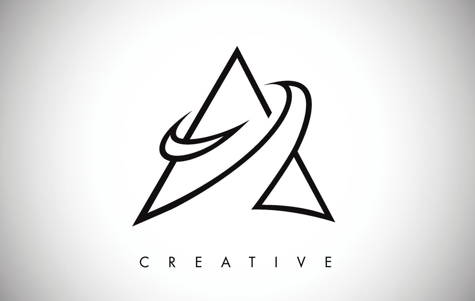 A Letter Modern Trendy Design Logo. Letter A Icon Logo with Modern Monogram vector