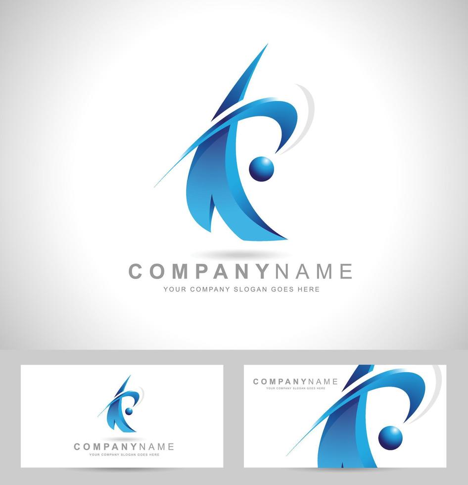 logotipo corporativo abstracto vector