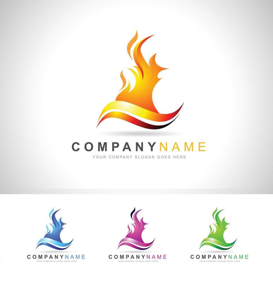 Fire Flame Logo vector