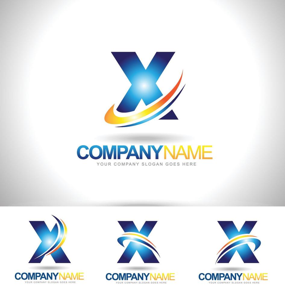 Letter X Logo Designs vector