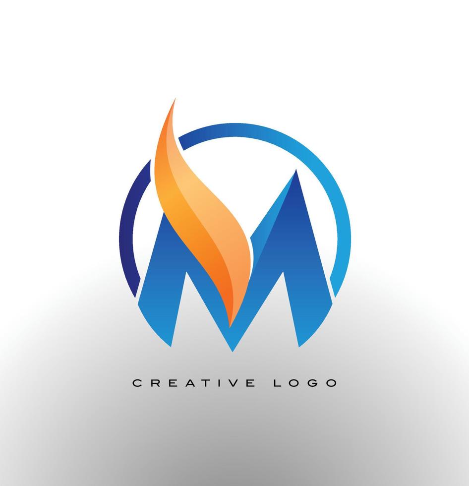 vector logo corporativo letra m