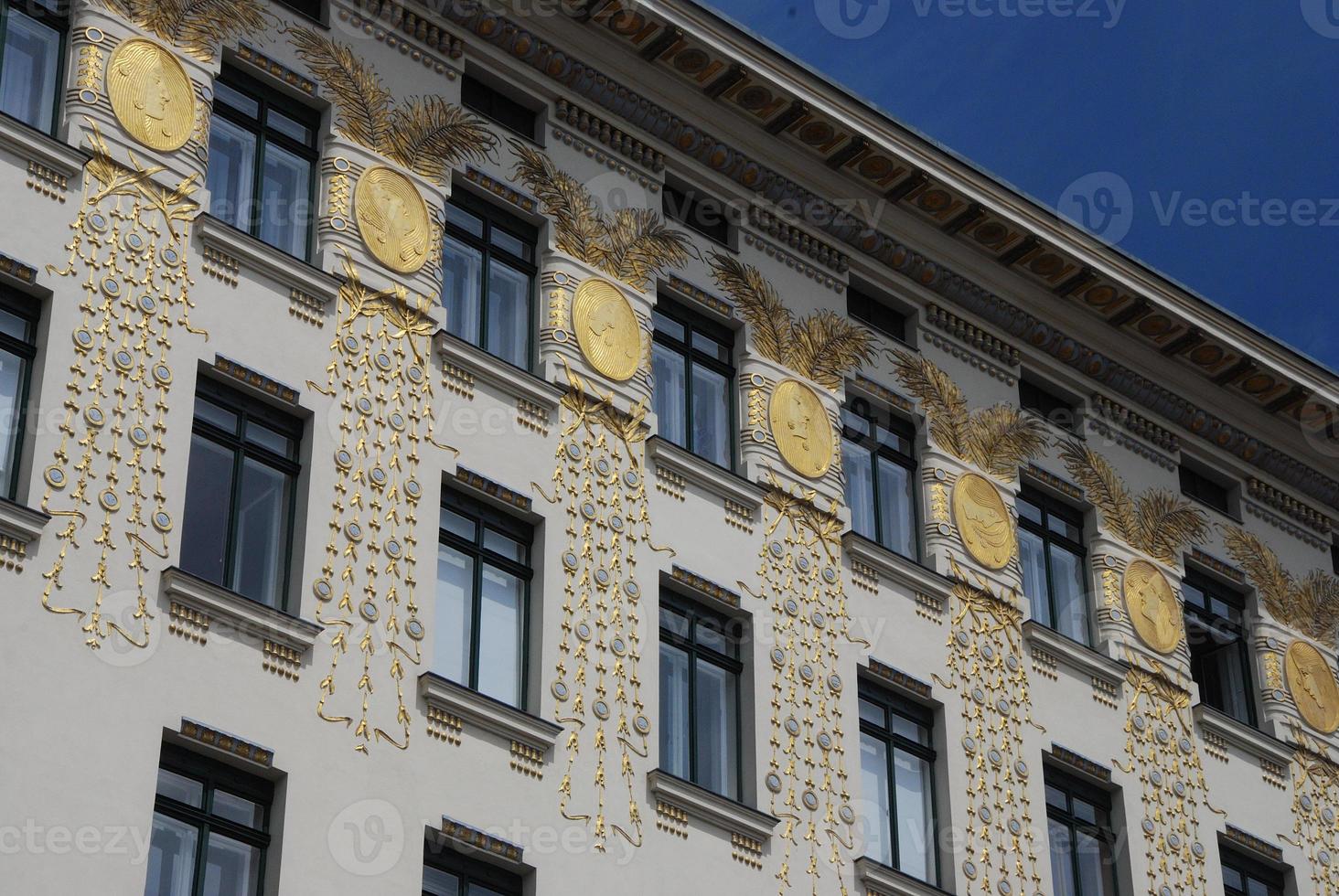 ornaments in gold on a house photo