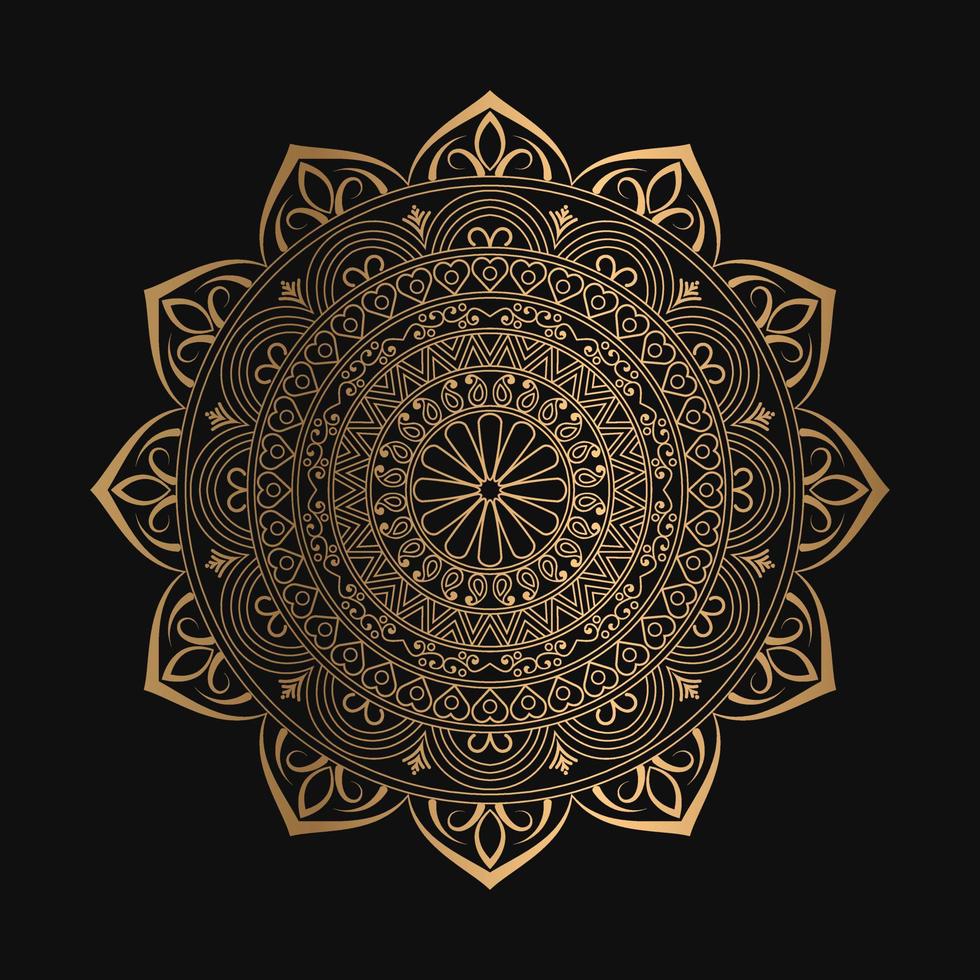 Mandala Background, Islamic Mandala Template, Luxury ornamental mandala design background vector