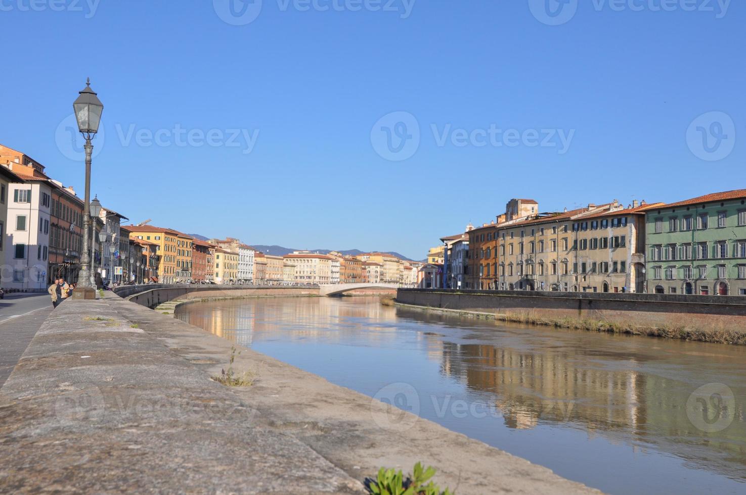 Arno river bank in Pisa photo