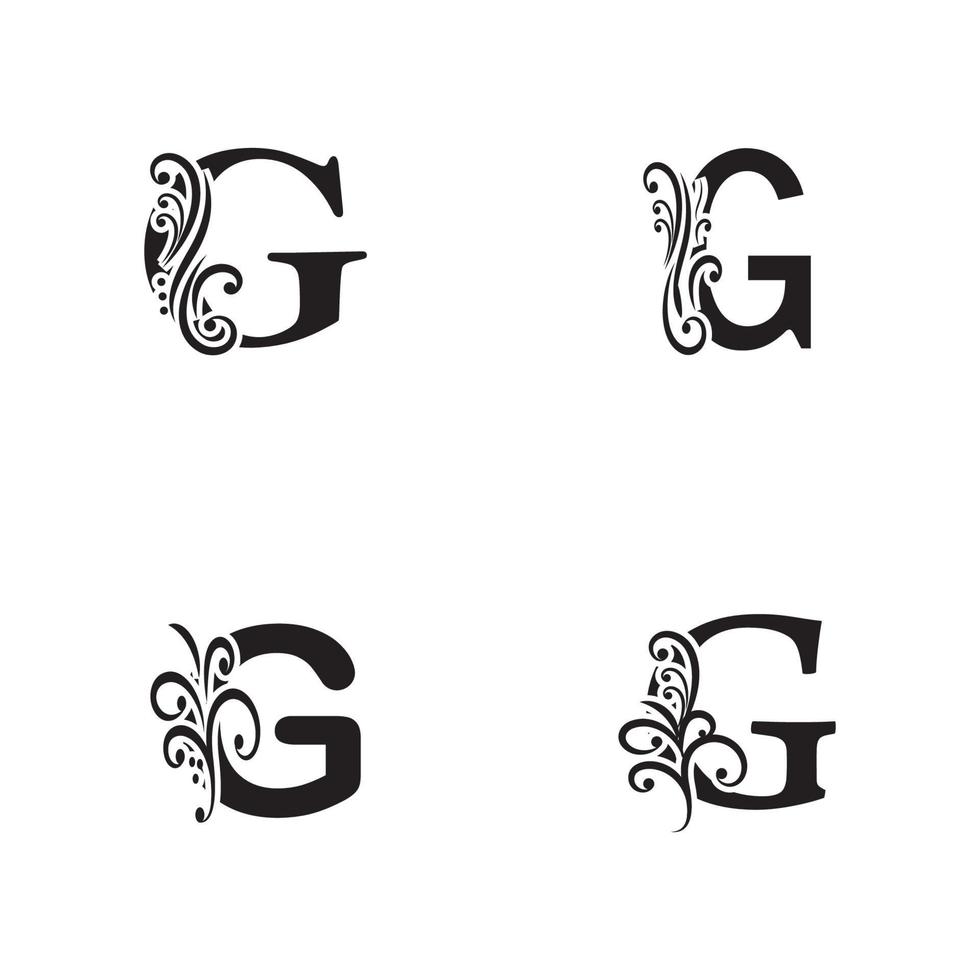 Elementos de plantilla de diseño de icono de logotipo letra g para su aplicación o identidad de empresa vector