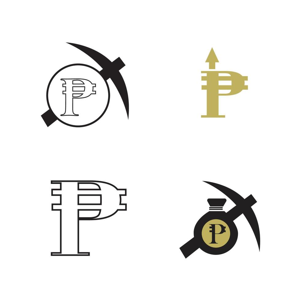 philippines banking currency symbol, peso vector icon