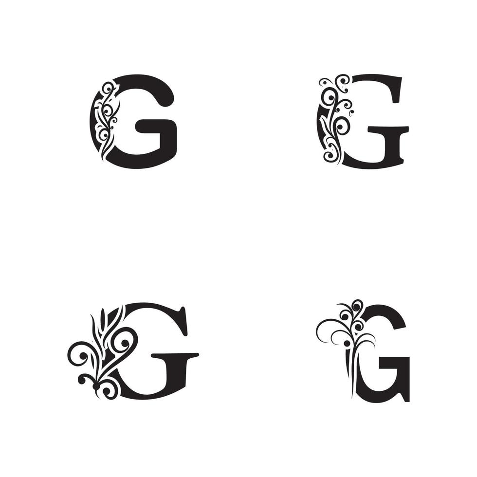 Elementos de plantilla de diseño de icono de logotipo letra g para su aplicación o identidad de empresa vector