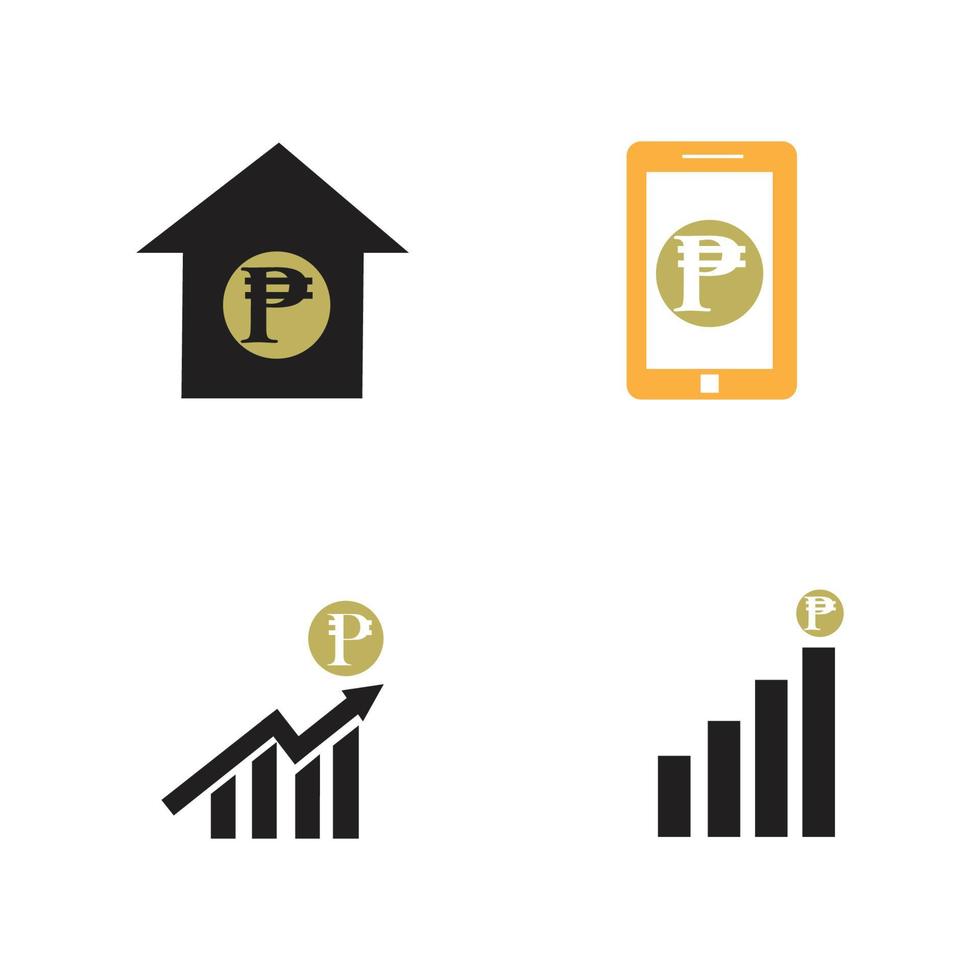 philippines banking currency symbol, peso vector icon