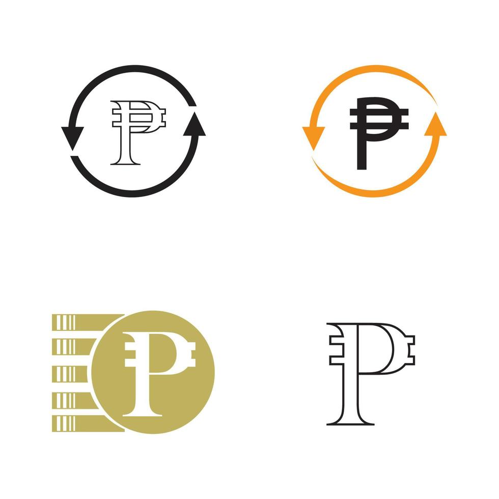 philippines banking currency symbol, peso vector icon