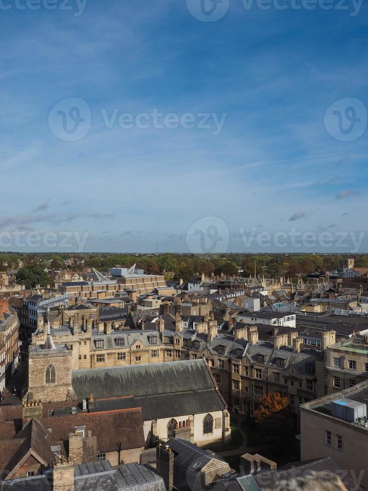 Aerial view of Cambridge photo