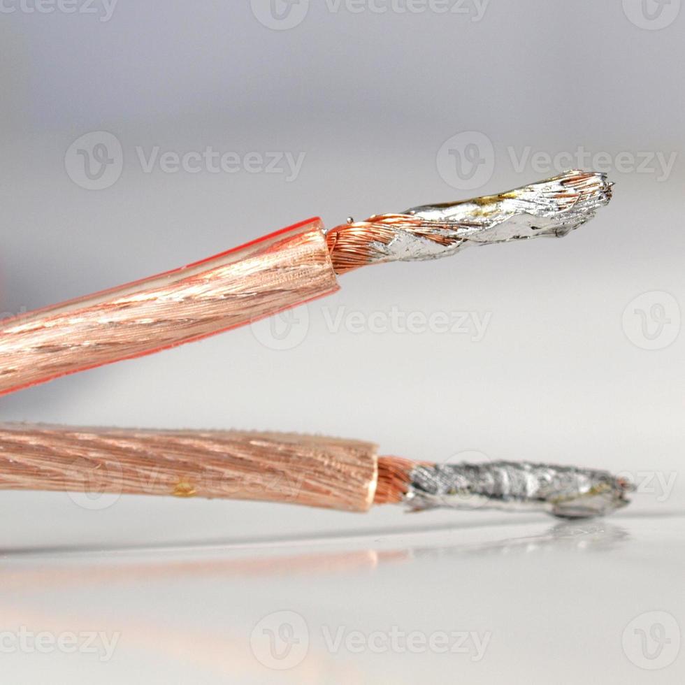 Speaker audio cables photo