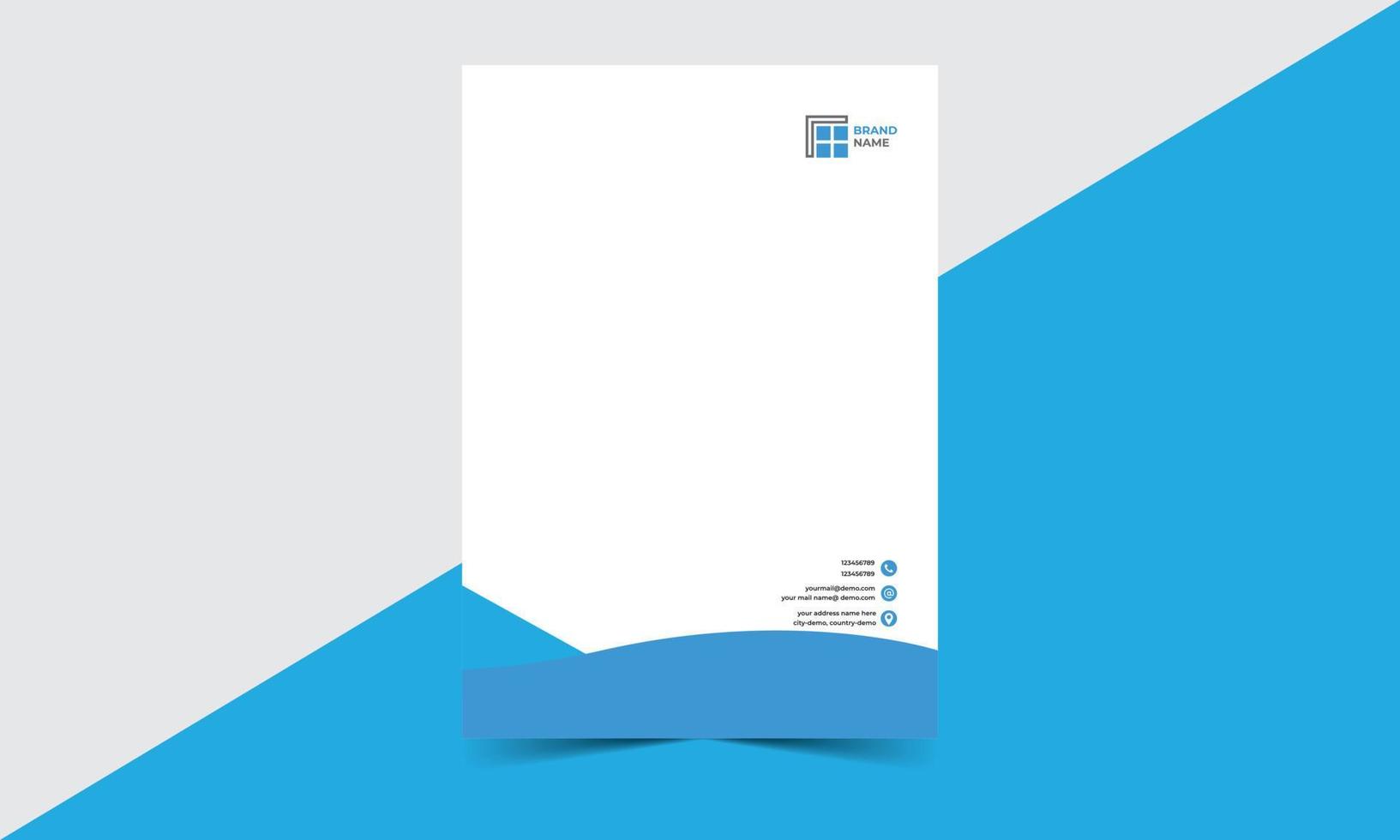 Letterhead Template Design vector