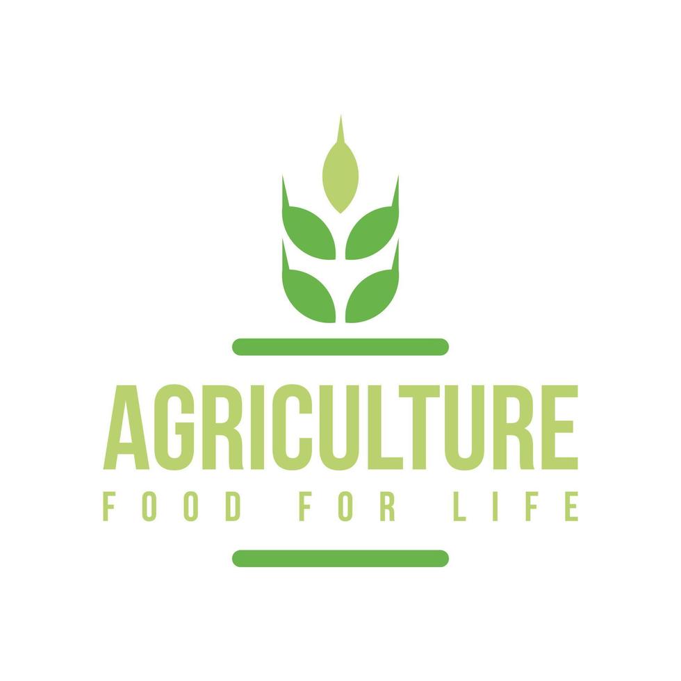 Organic agriculture farm logo vector