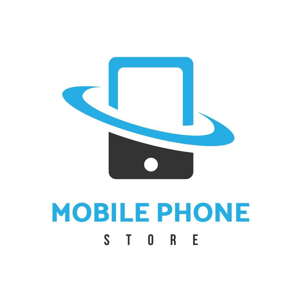 Mobile phone store, smartphone shop vector