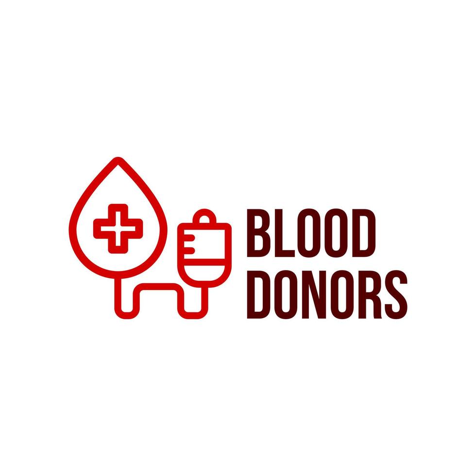 logotipo de donantes de sangre, símbolo, icono vector