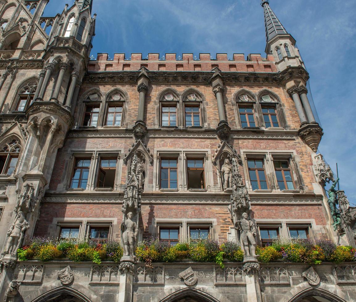 Munich Germany 2020 Marienplatz, Mary's Square, is the very center of Munich photo