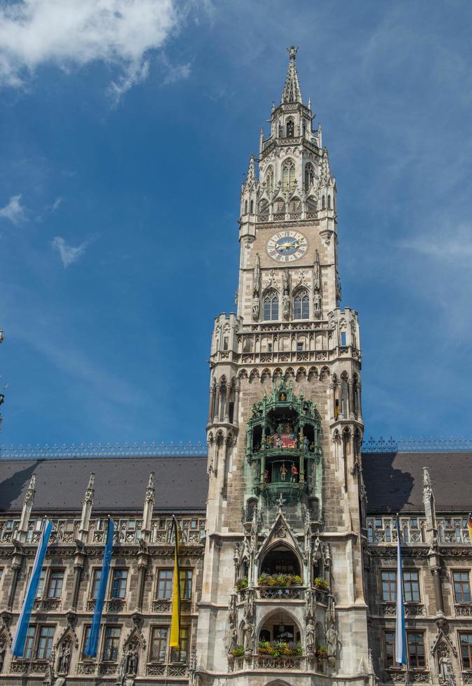 Munich Germany 2020 Marienplatz, Mary's Square, is the very center of Munich photo