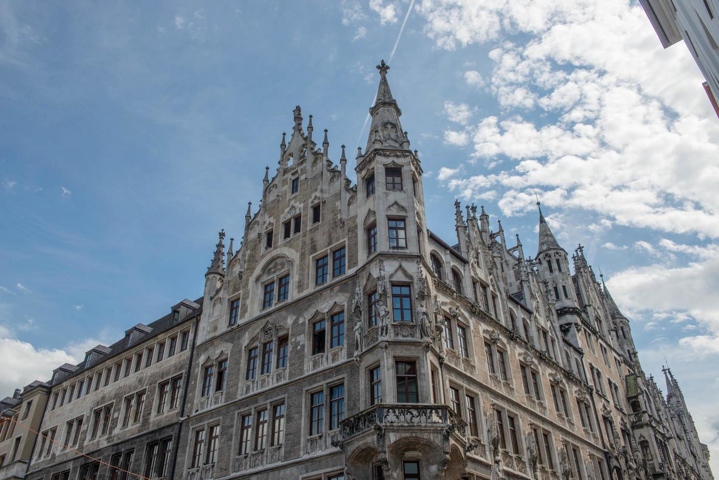 Munich Germany 2020 Marienplatz, Mary's Square, is the very center of Munich photo