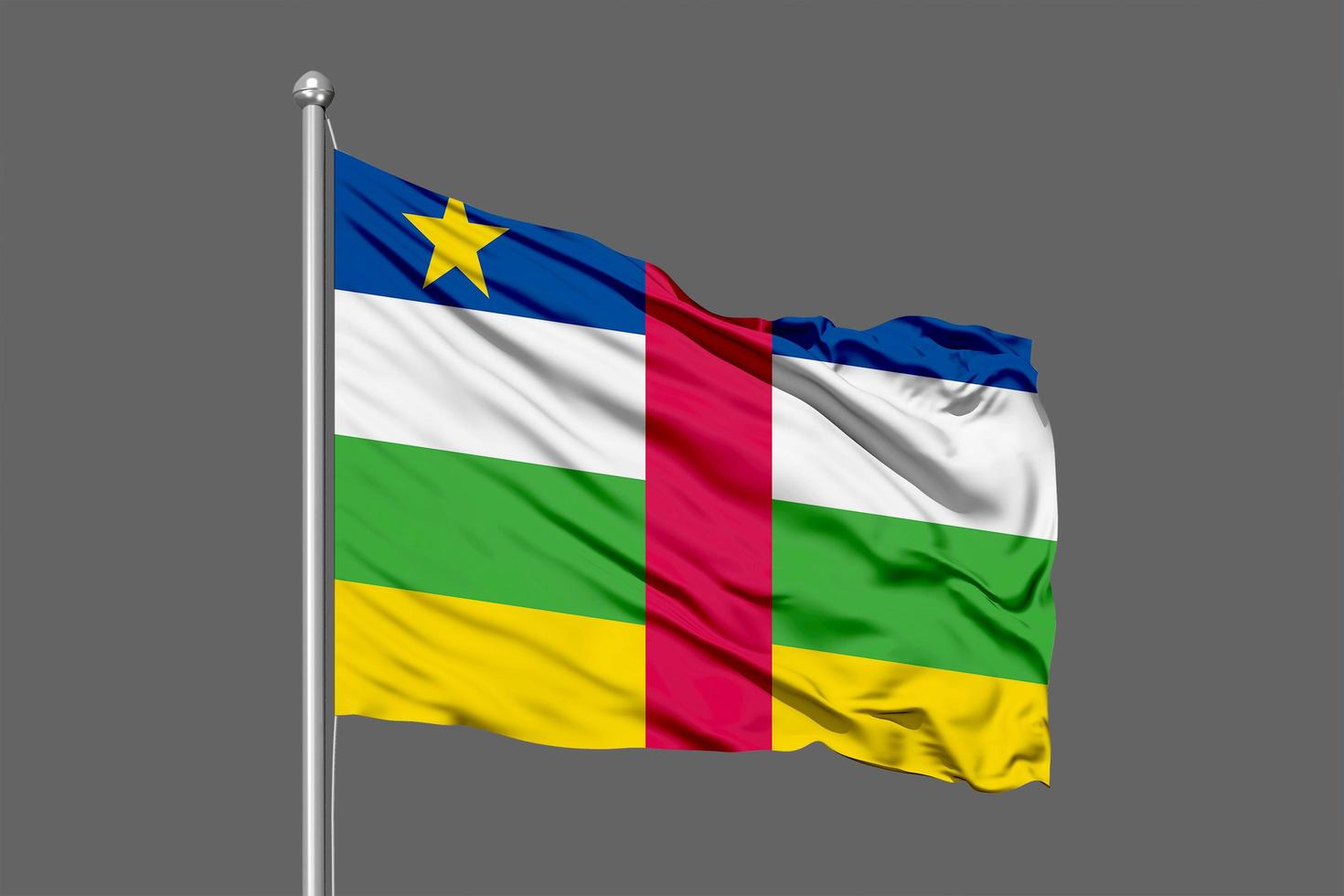 Central African Republic Waving Flag photo