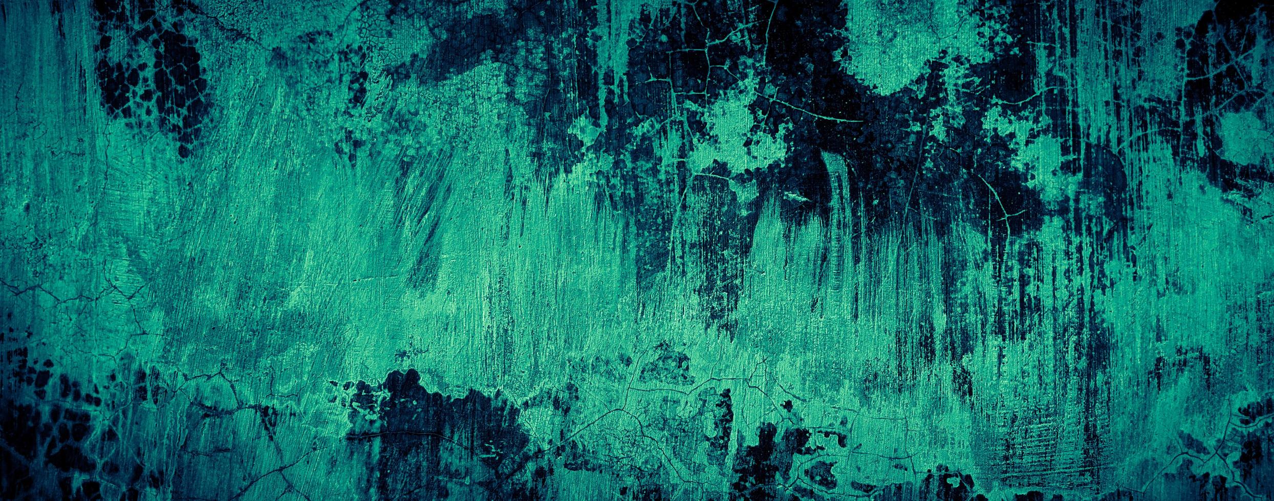 dark emerald green grungy abstract concrete wall texture background, panoramic background photo