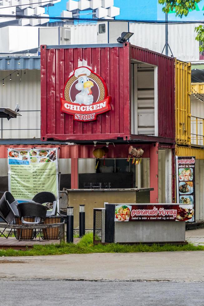 Bangkok Thailand 22. May 2018 Chicken Story restaurant in Huai Khwang Bangkok Thailand. photo