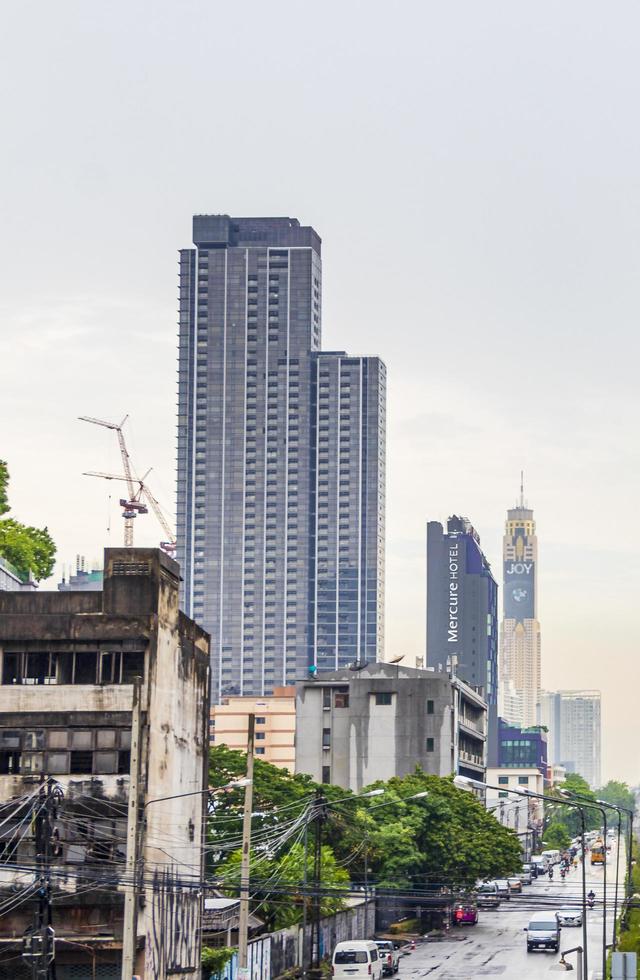 Bangkok city panorama skyscraper cityscape of the capital of Thailand. photo