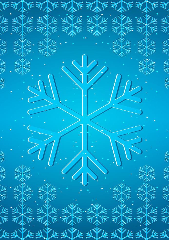 snowflake vector illustration. suitable for background, banner, poster, greeting card