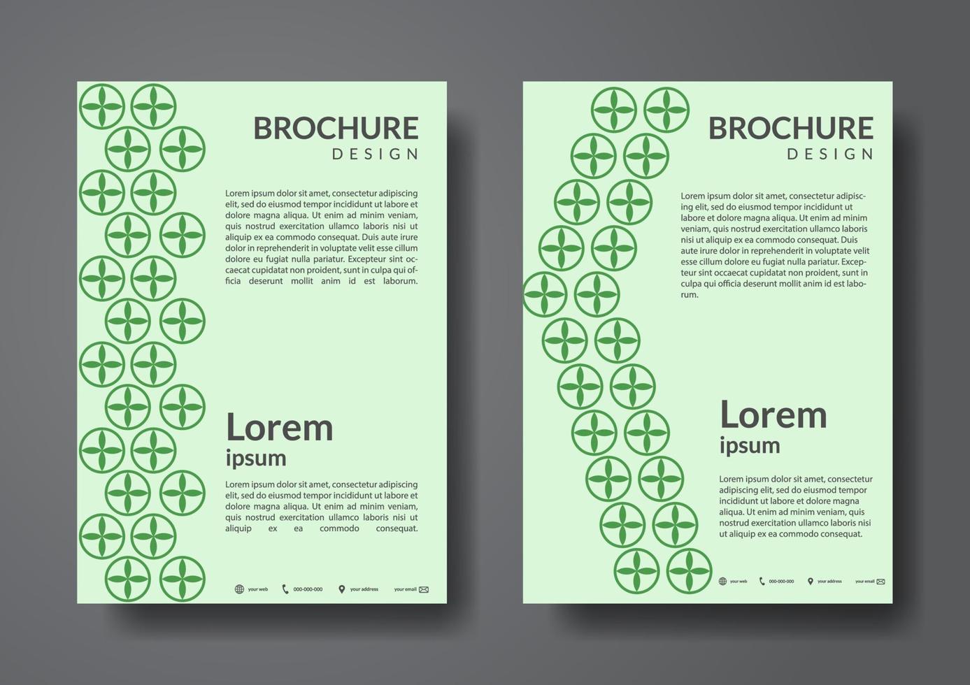 simple and unique brochure design template vector