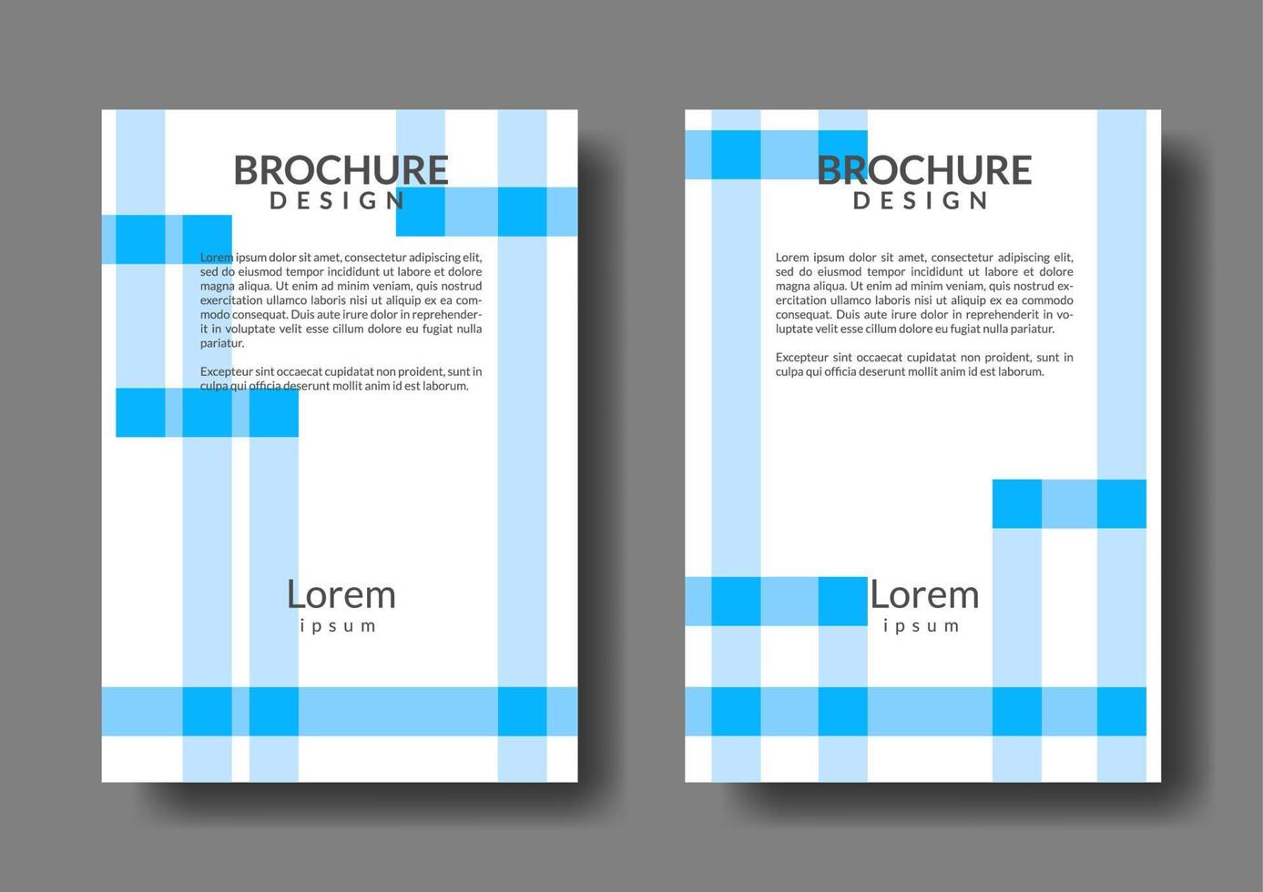 simple and unique brochure design template. rectangular shape vector