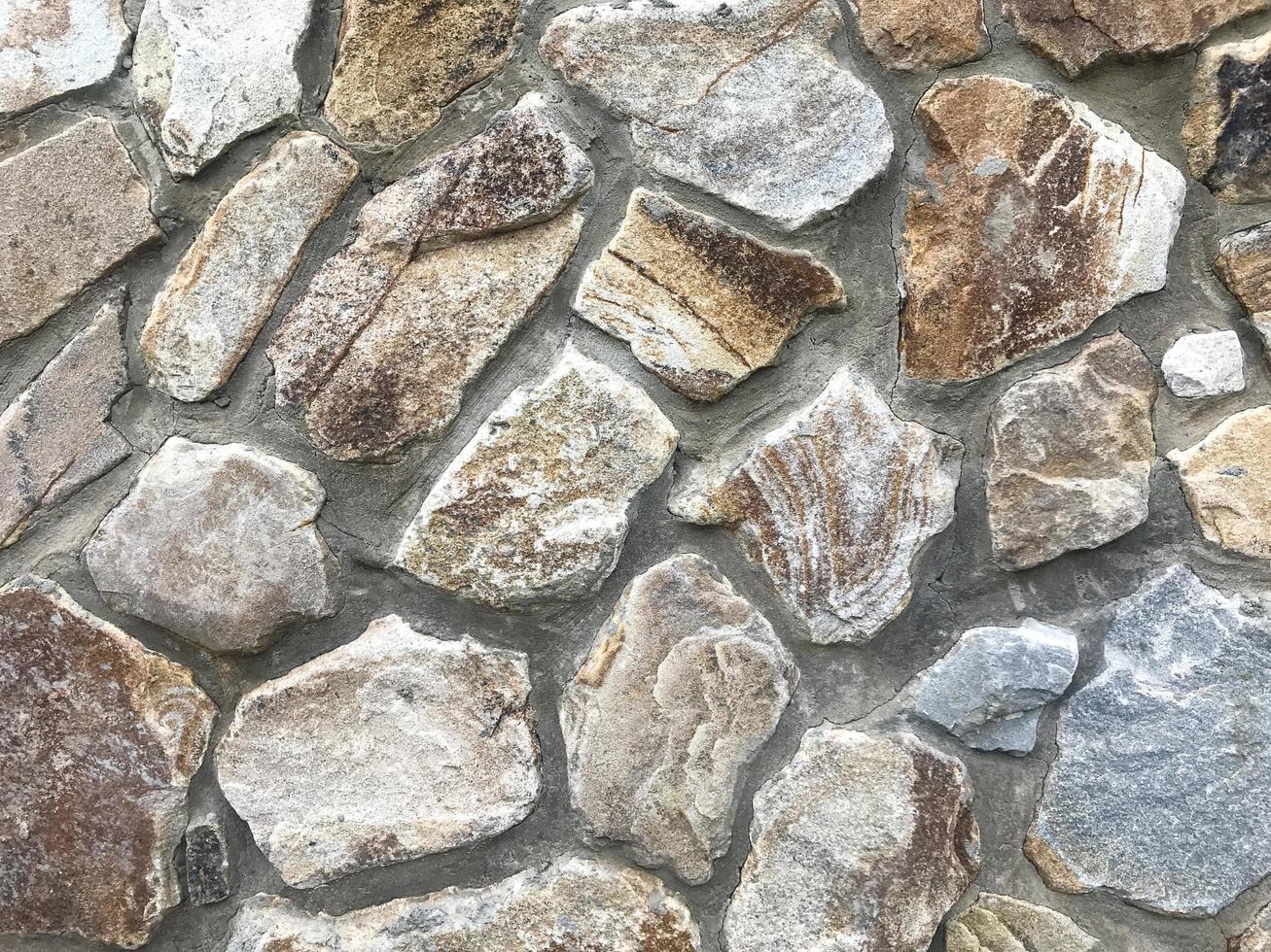 textura. muro de piedra salvaje foto