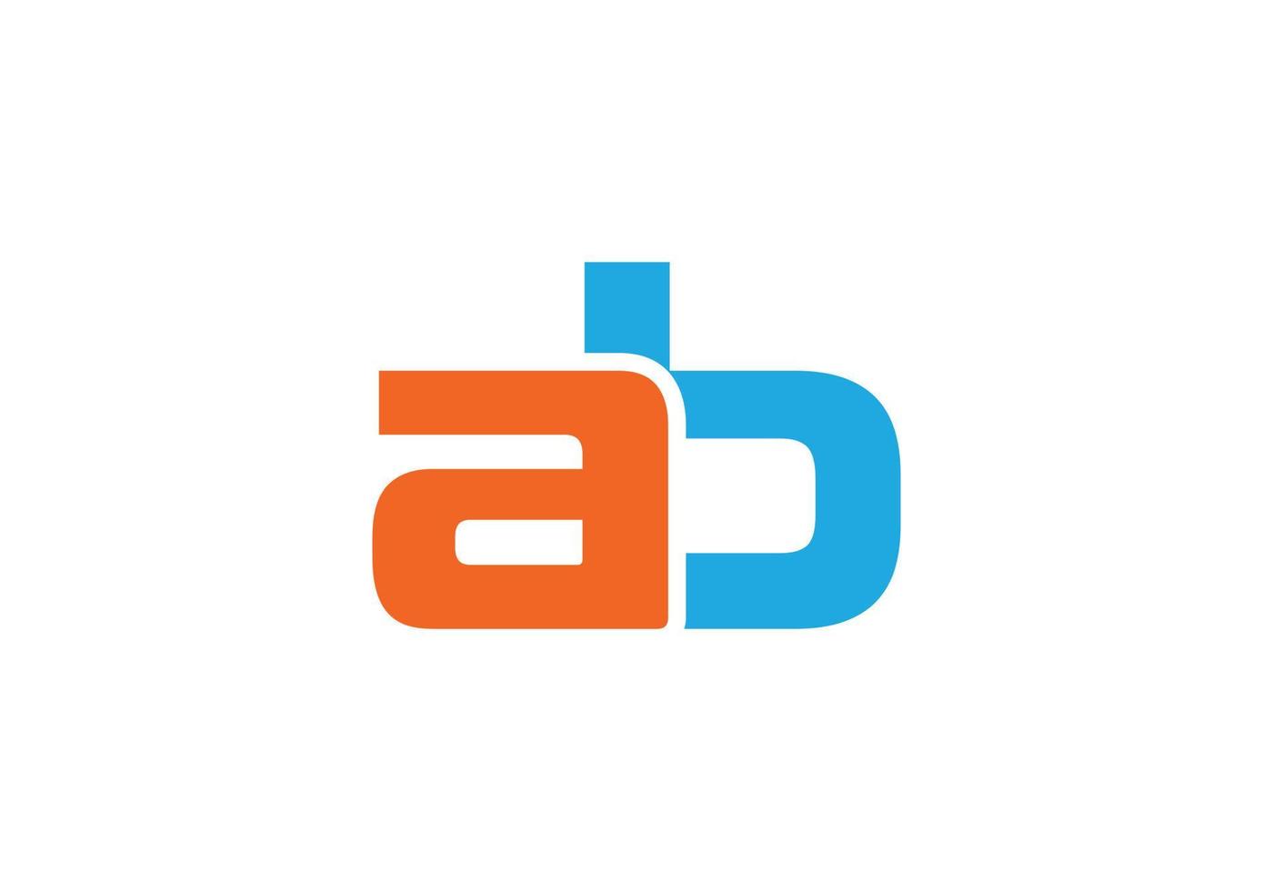 this is a creative AB letter icon design vector