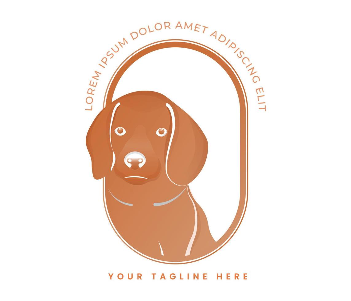 Vector design logotype animal with gradient concept