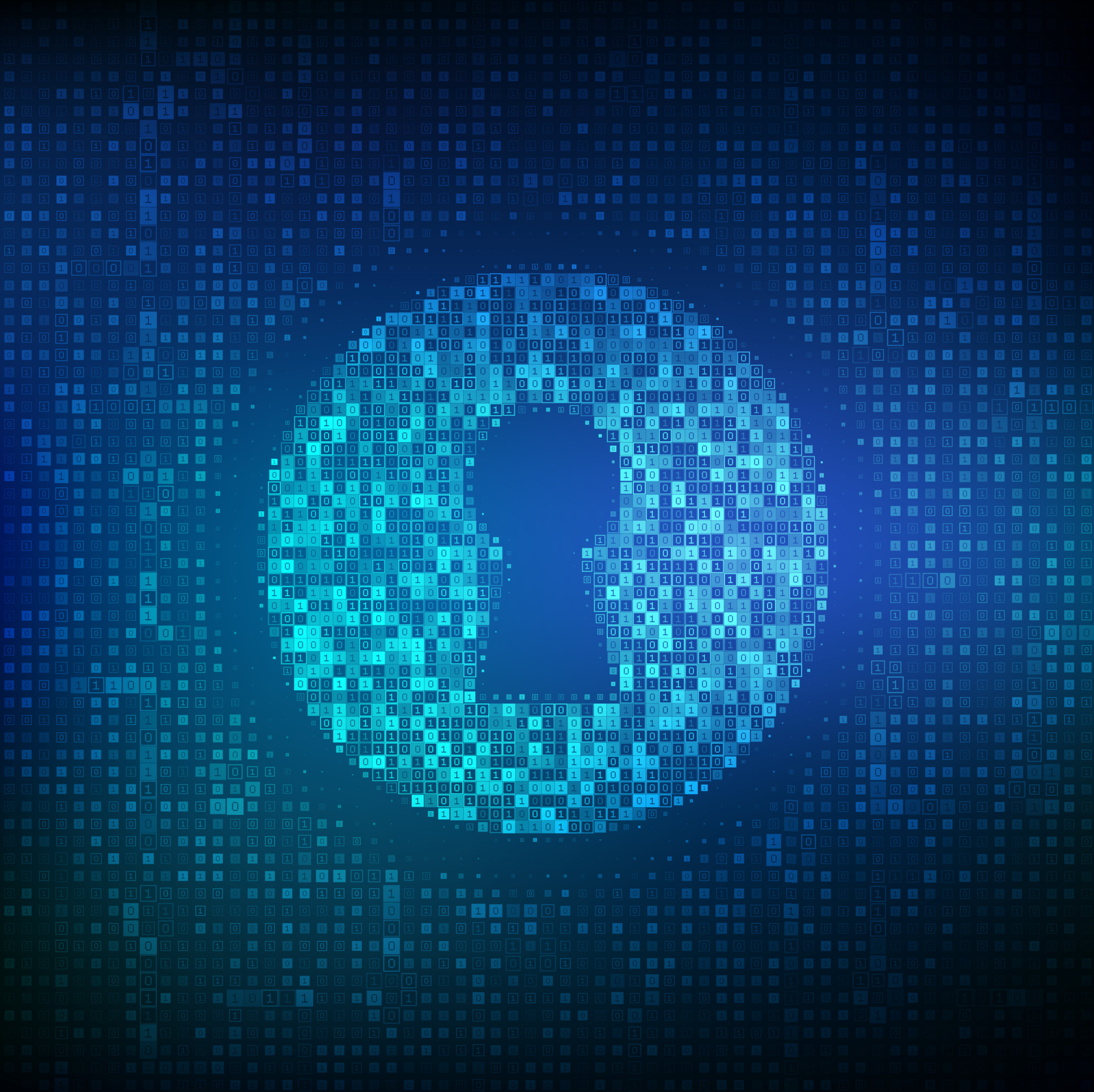 Digital keyhole. Concept of cyber security, firewall, network security