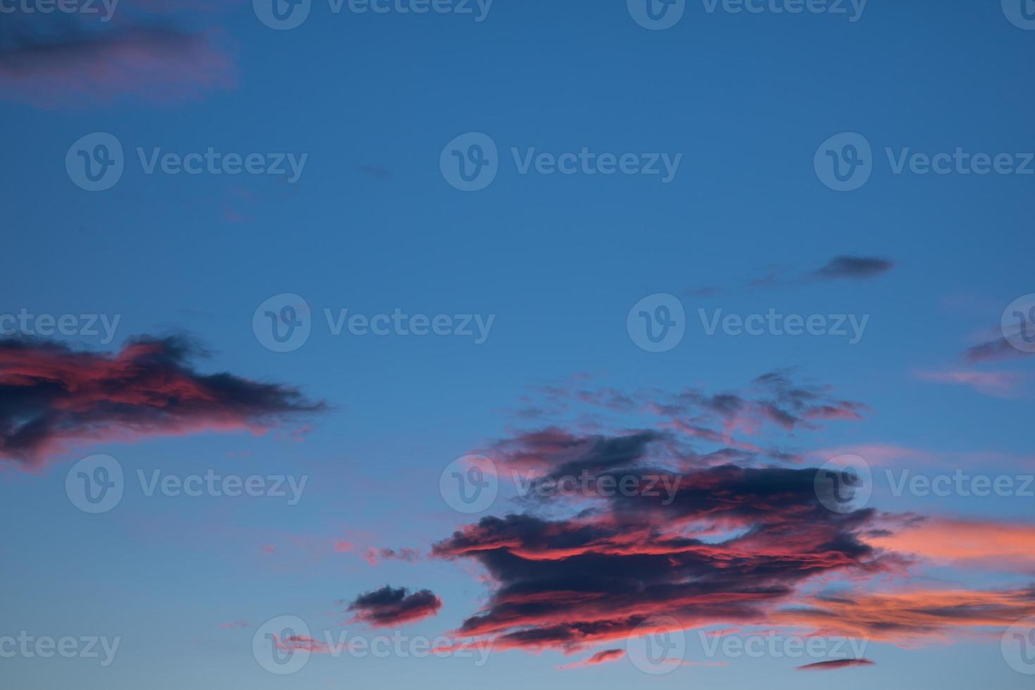 sunset through a big cloud photo