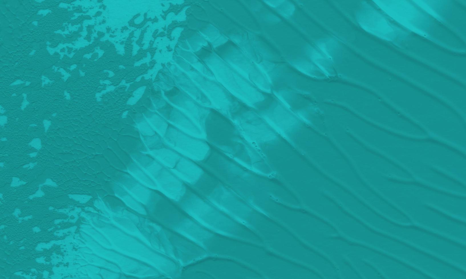 An abstract acrylic painting background with aquamarine color photo