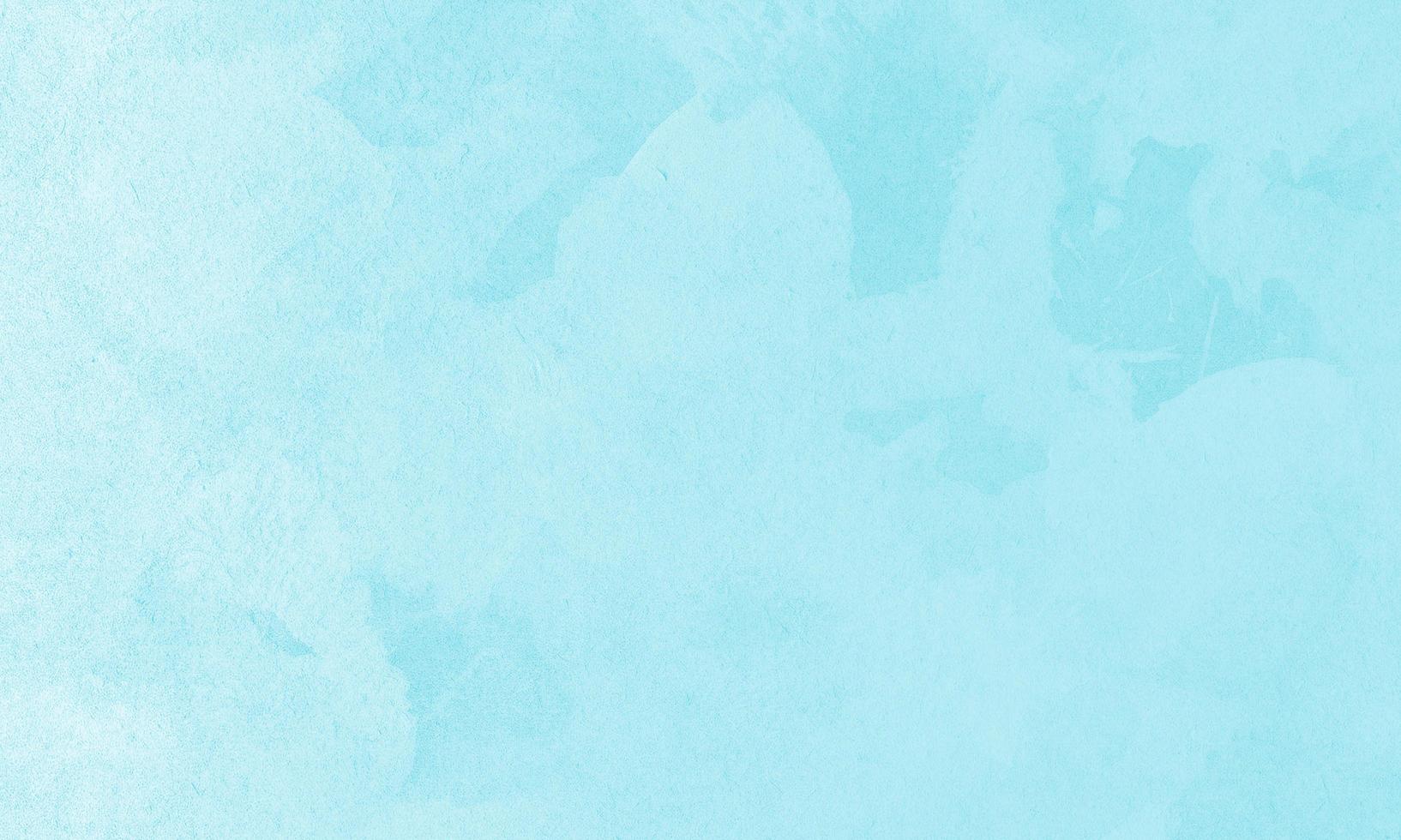 Gouache hand drawn with sky blue color photo