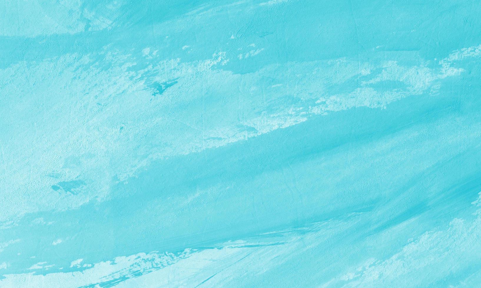 Gouache hand drawn with turquoise color photo