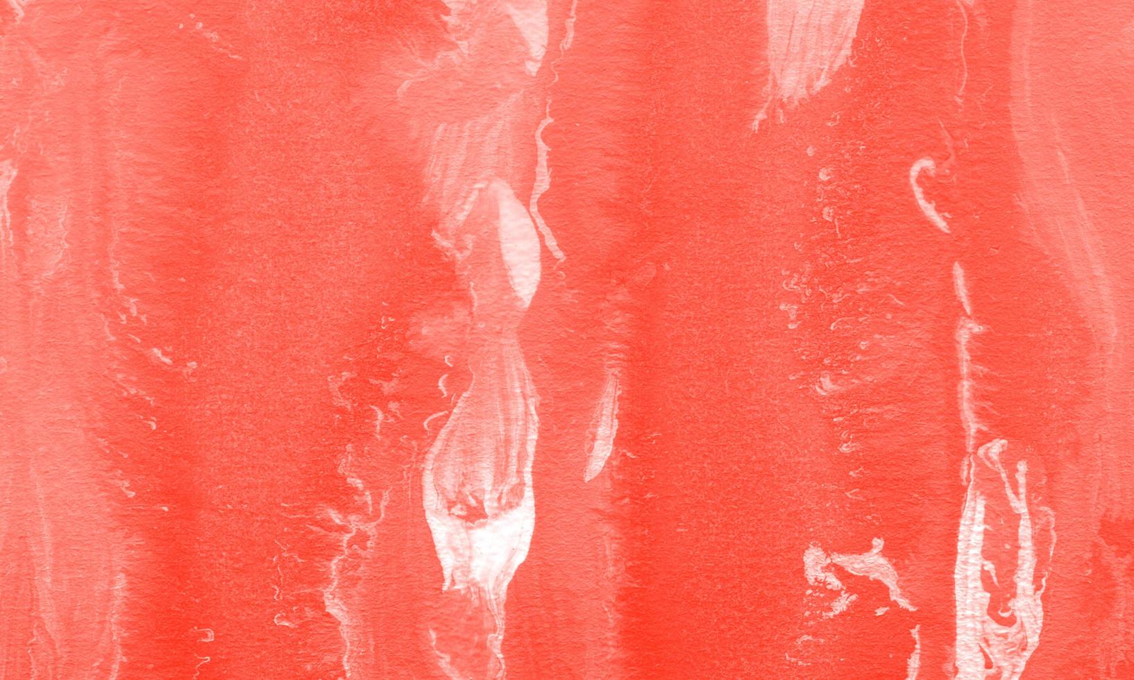 Gouache hand drawn with red color photo