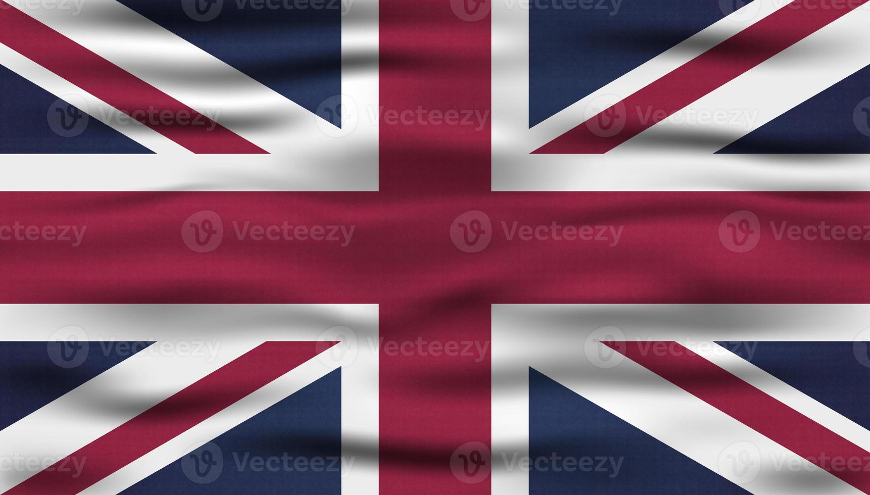 Realistic United Kingdom flag photo