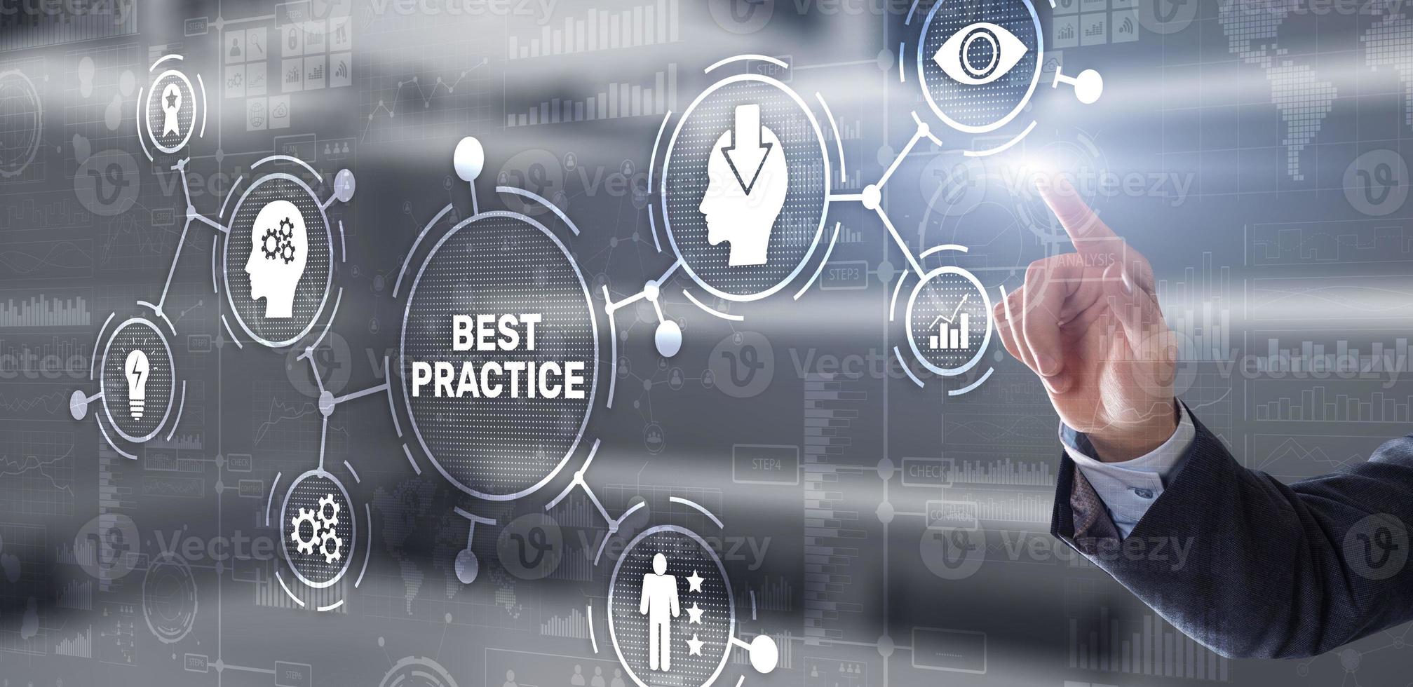 Best Practice Business Technology Internet successful business concept photo