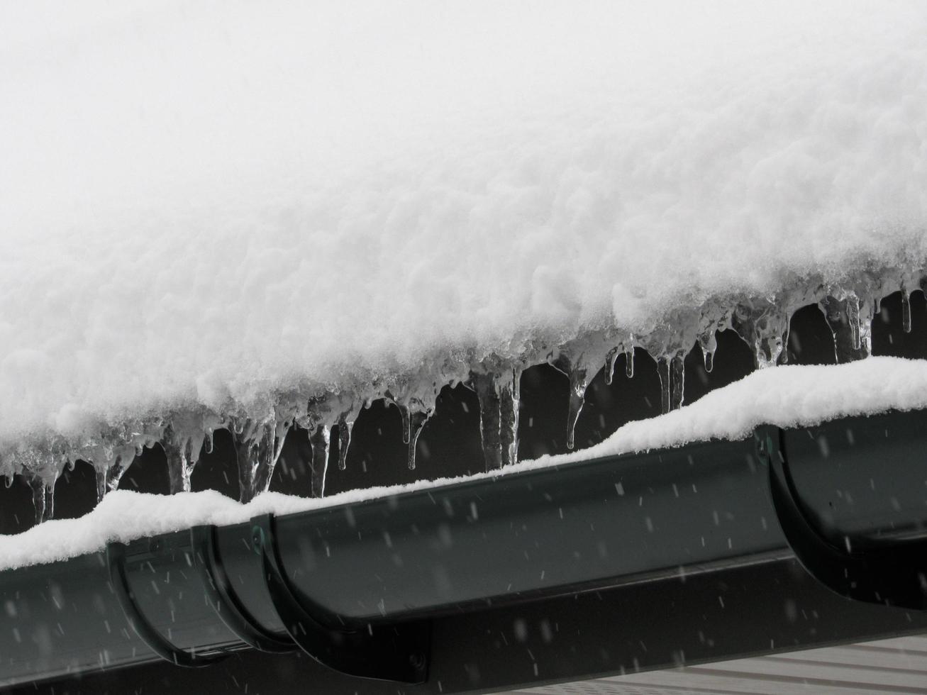 icicles on the roof photo