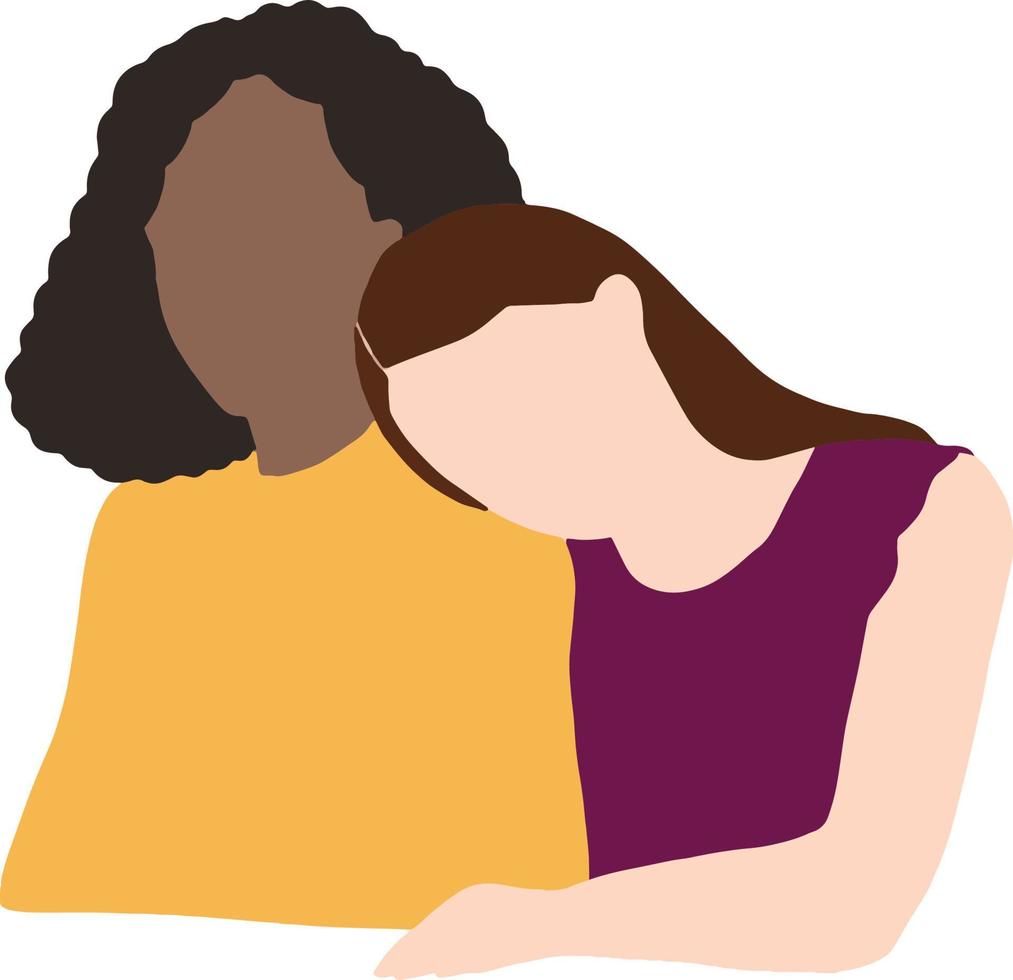 pareja de lesbianas vector orgullo lgbt