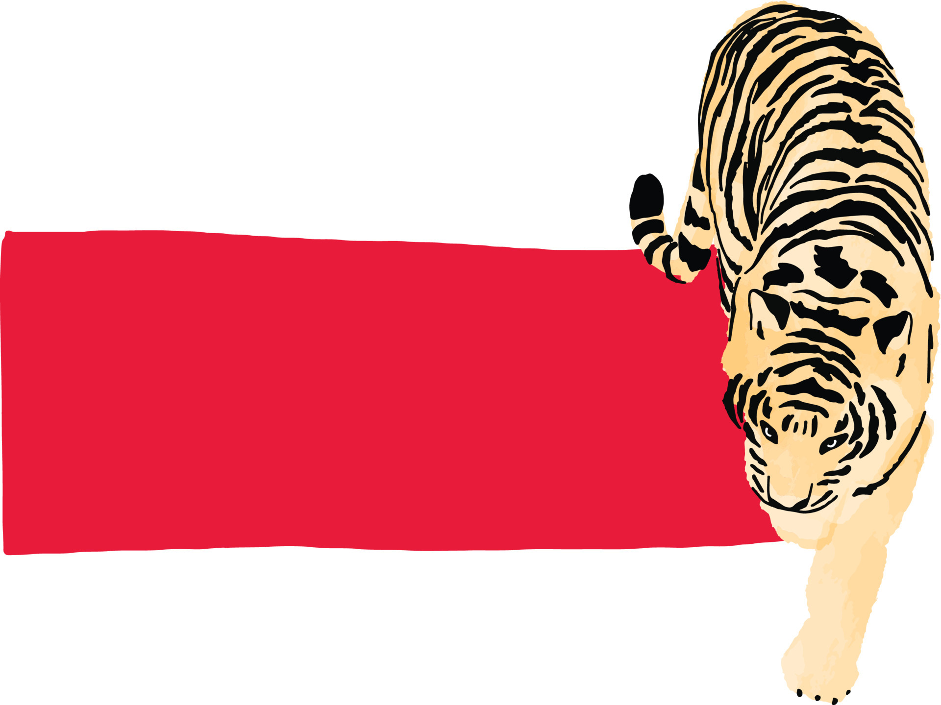 The year of tiger spring couplets 4889582 Vector Art at Vecteezy