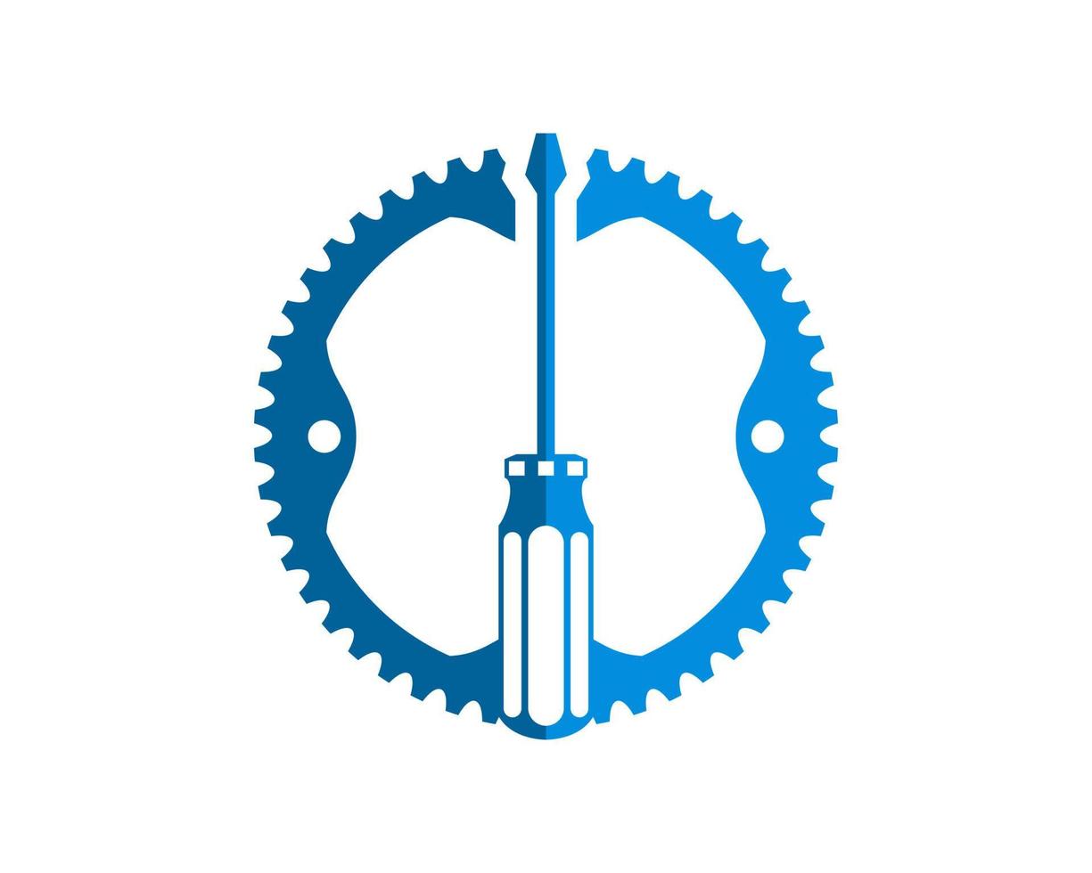 Bike gear with repair screwdriver inside vector