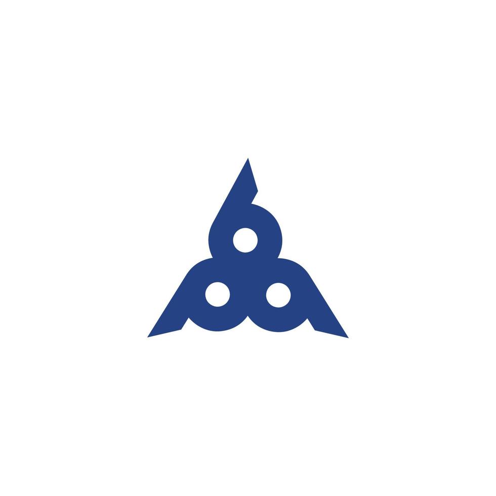 el logo de las iniciales b es simple y moderno vector