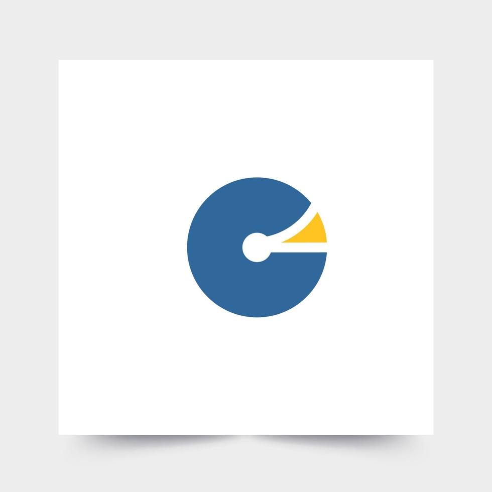 Simple and modern logo for technology company vector
