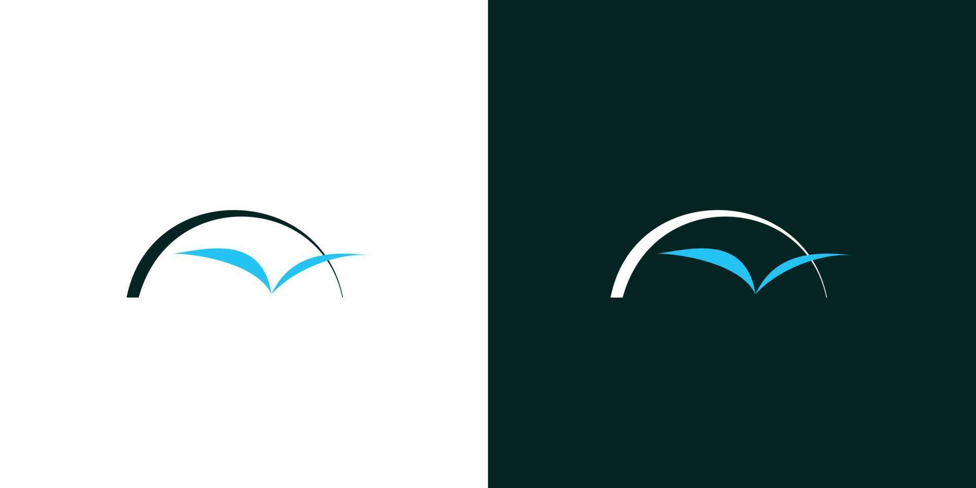 A modern and elegant bridge logo design 1 vector