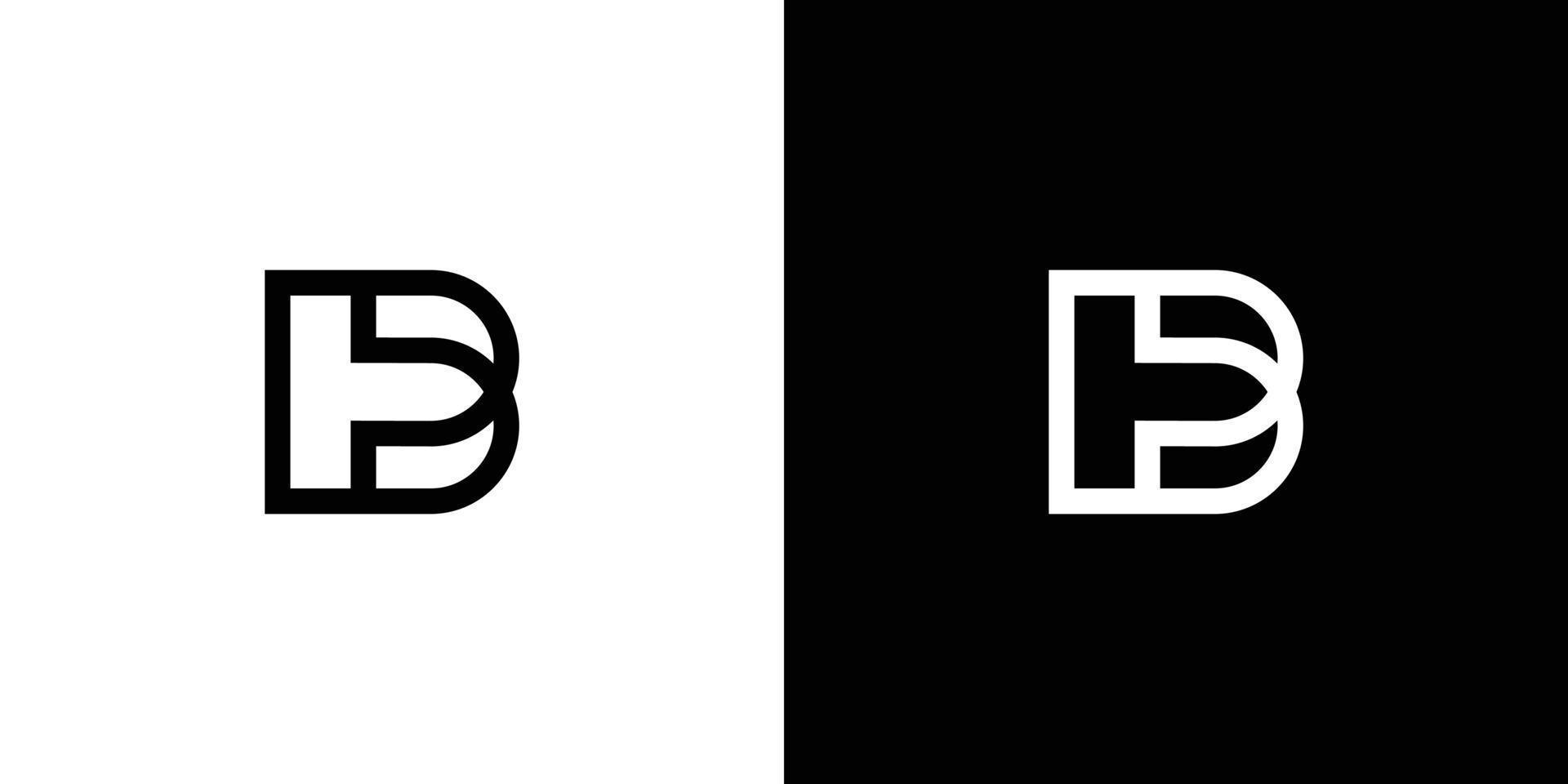 Modern and elegant BP initials logo design vector